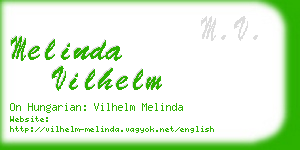 melinda vilhelm business card